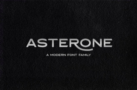 Asterone font