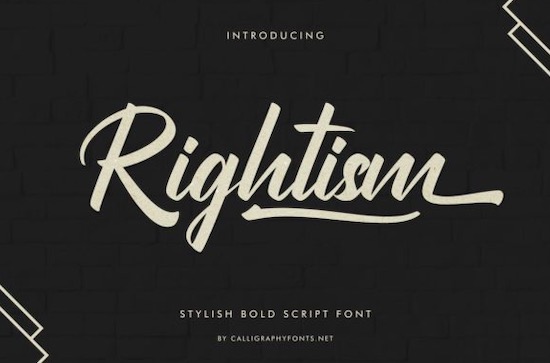 Rightism font