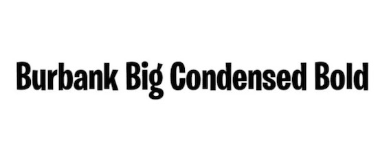 burbank big condensed free font