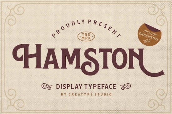 Hamston font