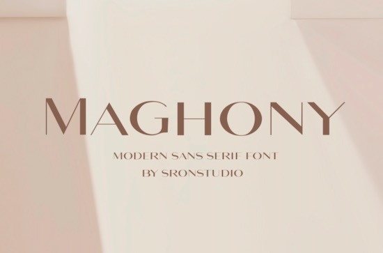Maghony font