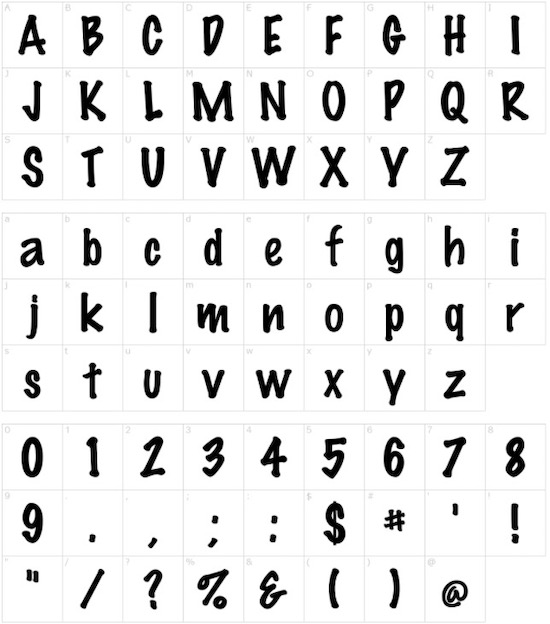 Marker Felt font