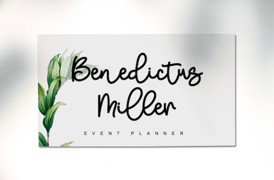 Melukis Senja font free