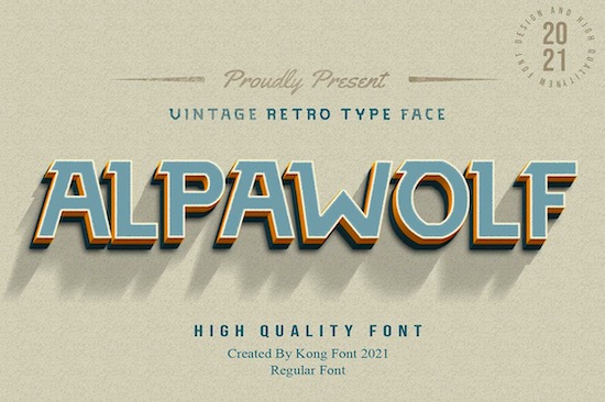 Alpawolf font
