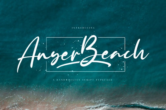 Anyer Beach font free download
