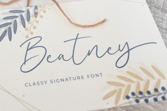 Beatney font free download