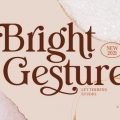 Bright Gesture font free download