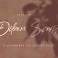 Dilan Script font free download