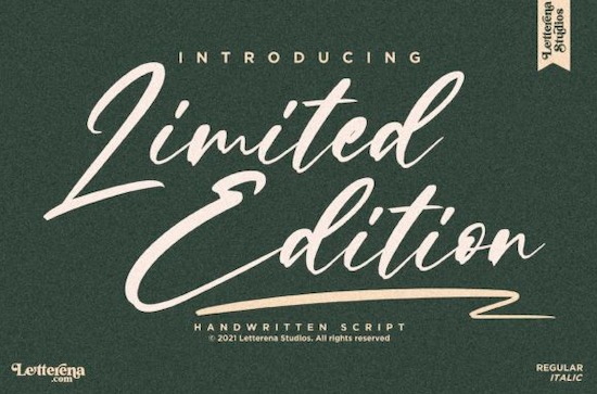 Limited Edition font free download