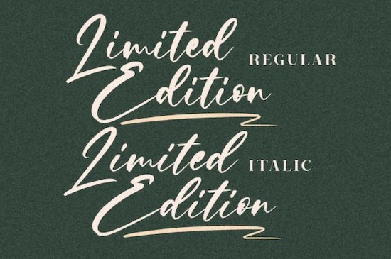 Limited Edition font