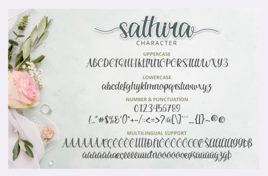 Sathira font