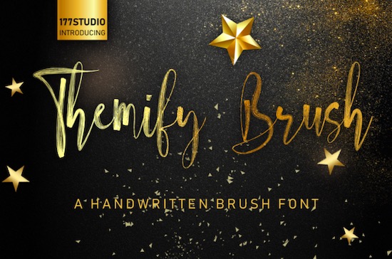 Themify Brush font download