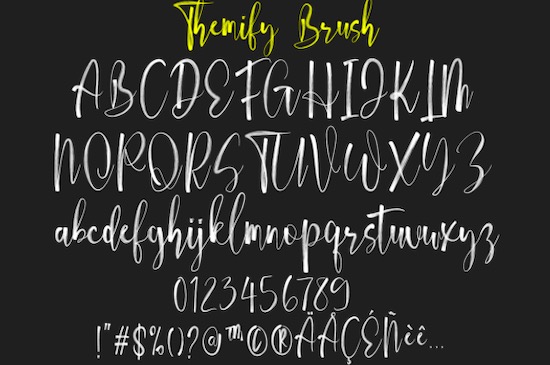 Themify Brush font
