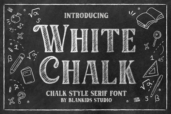 White Chalk font free download