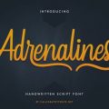 Adrenalines font free download