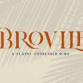 Brovile font free download