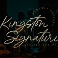 Kingston Signature font free download
