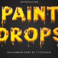 Paint Drops font