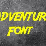 Adventure font free