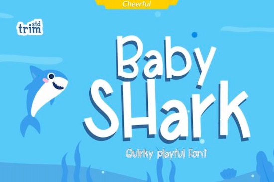 Baby Shark Handwritten font download