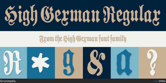 High German font