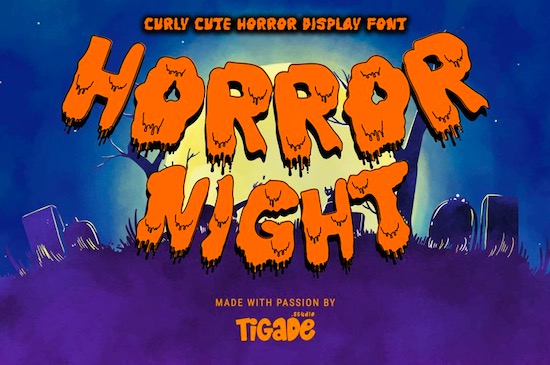 Horror Night font