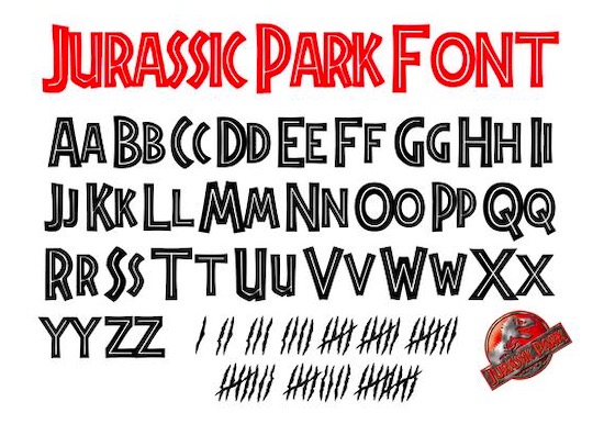 jurassic park font free download mac