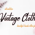 Vintage Clothes font free download