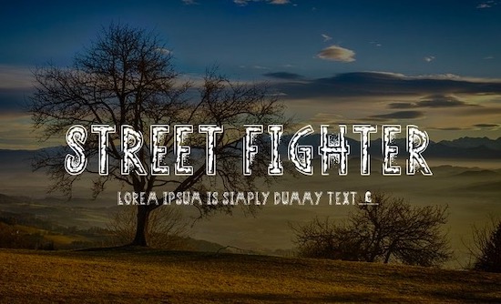 street fighter 4 fonts