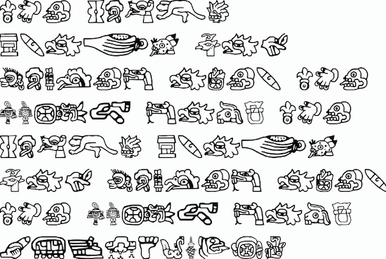 Aztec font