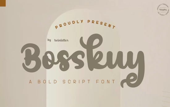 Bosskuy font free download