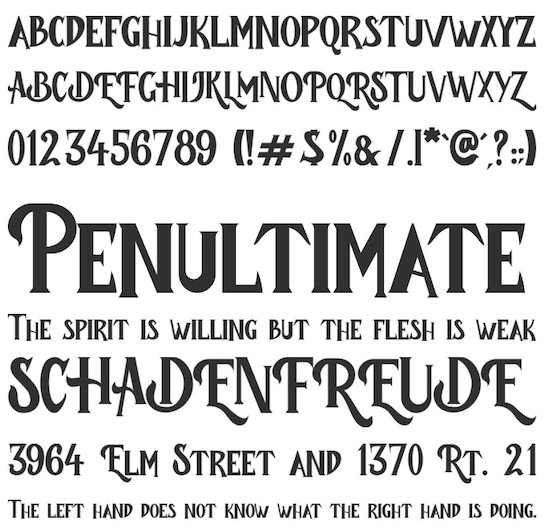 Child Witch font free
