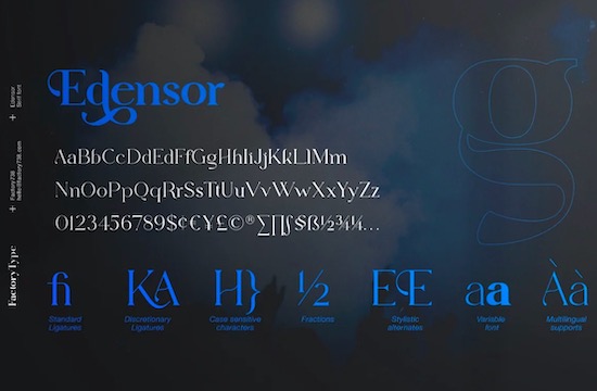 Edensor font download
