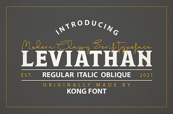 Leviathan font