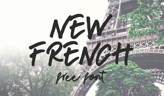 New French font