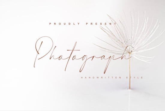 Photograph font free download