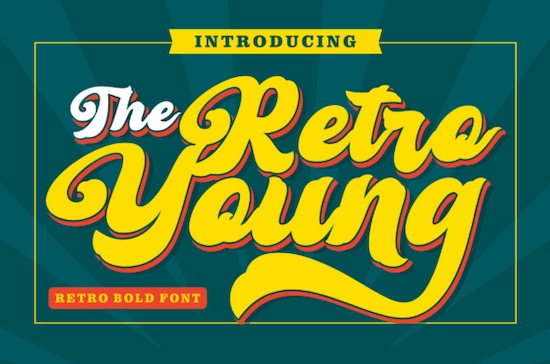 Retro Young font free download