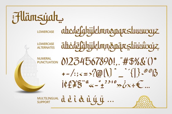 Alamsyah font