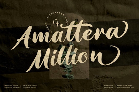 Amattera Million font free download
