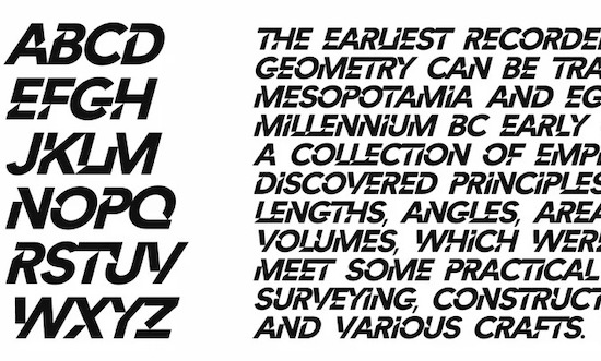 Angles font free download