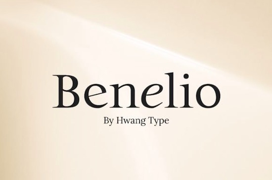 Benelio font free download