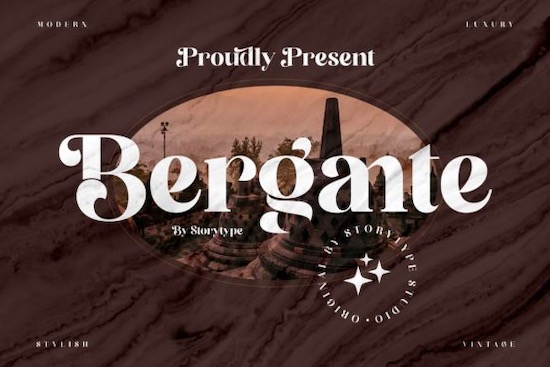 Bergante font free download