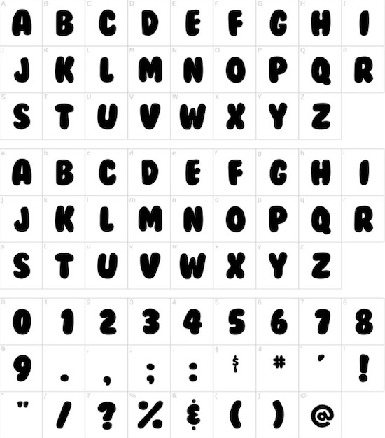 Bubblegum font