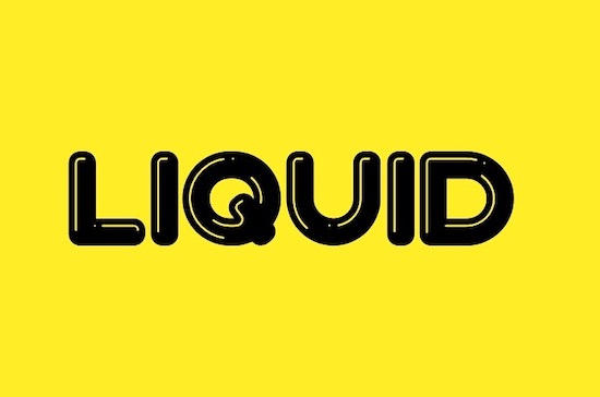 liquid font