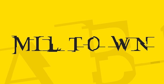 Miltown font free