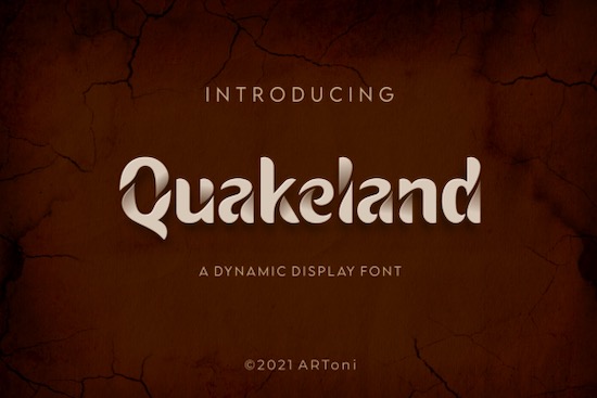 Quakeland font free download