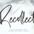 Recollect font free download