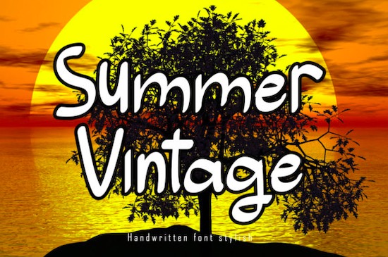 Summer Vintage font free download