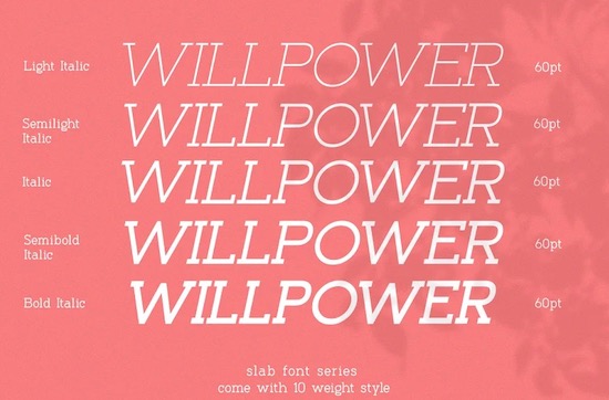 Willpower font