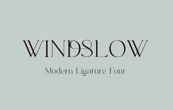 Windslow font free